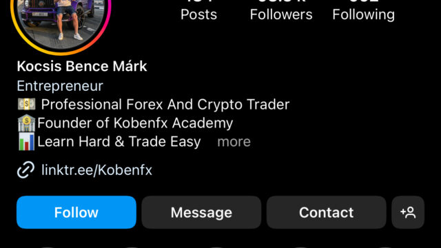 Koscis Bence Mark aka Koben Fx Forex Scammer